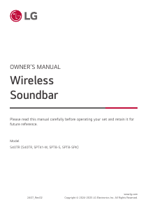 Manual LG S40TR Home Theater System
