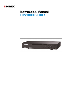Manual Lorex LHV1000 Digital Receiver