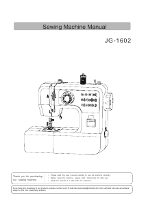 Handleiding Luby JG-1602 Naaimachine