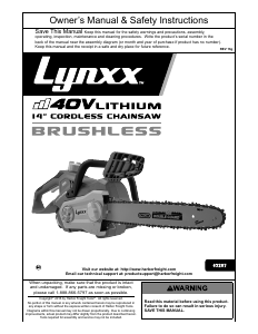 Manual Lynxx 63287 Chainsaw