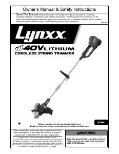Handleiding Lynxx 63289 Grastrimmer