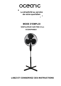 Mode d’emploi Oceanic OCEAVP40B25 Ventilateur