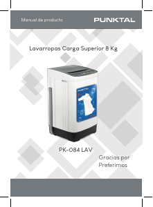 Manual de uso Punktal PK-084 LAV Lavadora