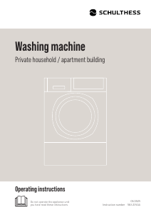 Manual Schulthess Flaw Less Washing Machine