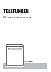 Bedienungsanleitung Telefunken G-EV-6014-D Geschirrspüler