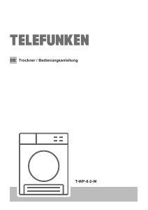 Bedienungsanleitung Telefunken T-WP-8-2-W Trockner