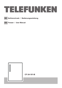 Handleiding Telefunken CF-34-101-B Vriezer