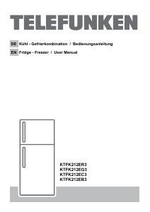Manual Telefunken KTFK212EC3 Fridge-Freezer