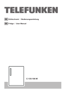 Handleiding Telefunken C-135-100-W Koelkast