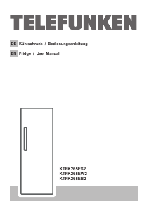Bedienungsanleitung Telefunken KTFK265EB2 Kühlschrank