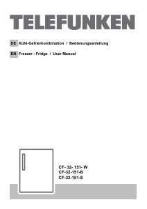 Handleiding Telefunken CF-32-151-S Koelkast