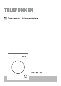 Bedienungsanleitung Telefunken W-9-1400-A-W Waschmaschine