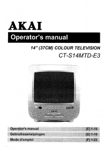 Handleiding Akai CT-S14MTD-E3 Televisie