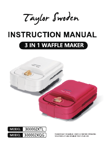 Manuale Taylor Swoden 300002XQG Macchina per waffle