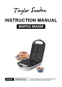 Manual de uso Taylor Swoden B30202NJC Gofrera