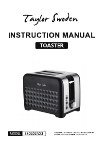 Instrukcja Taylor Swoden B30202AX3 Toster