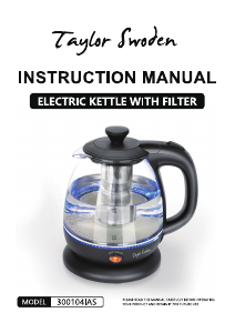 Manual Taylor Swoden 300104IAS Jarro eléctrico