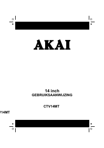 Handleiding Akai CT-V14MT Televisie