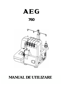 Manual AEG 760 Mașină de cusut