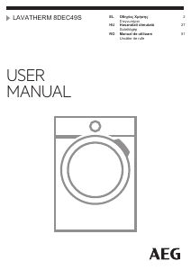 Manual AEG T8DEC49S Uscător