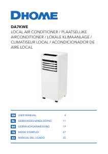 Manual de uso Dhome DA7KWE Aire acondicionado