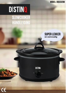 Handleiding Distinq DQSC02BK Slowcooker