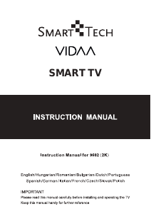 Manual SmartTech 24HV10T1 Televisor LED