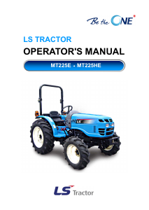 Handleiding LS MT225HE Tractor