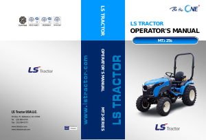 Handleiding LS MT2 25 Tractor