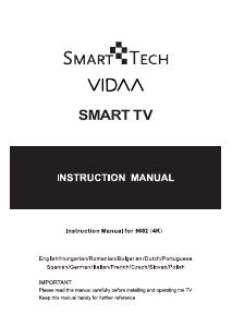 Manual SmartTech 50UV10V1 Televisor LED