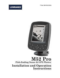 Manual Lowrance M52 Pro Fishfinder