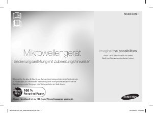 Bedienungsanleitung Samsung MC28H5015AW Mikrowelle