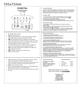 Manual de uso Punktal PK-71 BAT Altavoz