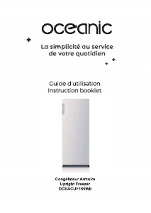 Mode d’emploi Oceanic OCEACUF165WE Congélateur