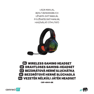 Manuál Connect IT CHP-4800-BK Sluchátková sada
