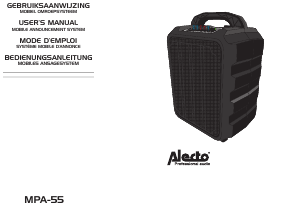 Bedienungsanleitung Alecto MPA-55 Lautsprecher