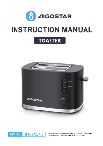 Manuale Aigostar B30202J4R Tostapane
