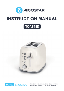 Manuale Aigostar B302021GO Tostapane