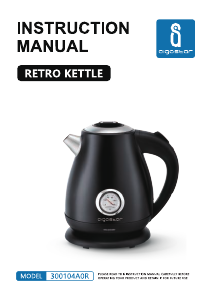 Manual de uso Aigostar 300104A0R Hervidor