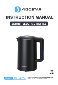 Manual de uso Aigostar 300104UTV Hervidor