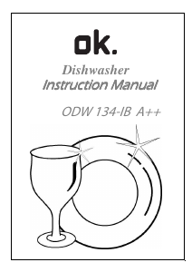 Manual OK ODW 134 IB Dishwasher