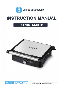 Instrukcja Aigostar 300000HHK Kontakt grill