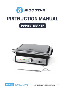 Manual de uso Aigostar B30202MW8 Grill de contacto