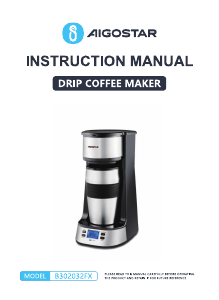Manual Aigostar B302032FX Máquina de café