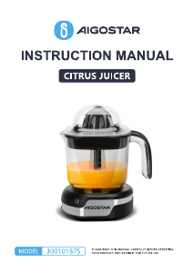 Manual Aigostar 300101B75 Espremedor de citrinos