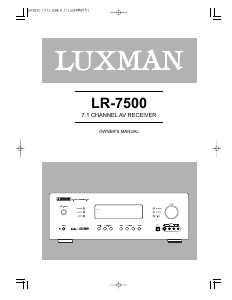 Handleiding Luxman LR-7500 Receiver
