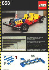 Manual de uso Lego set 853 Technic Chasis del automóvil