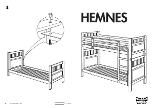 كتيب سرير مرتفع HEMNES إيكيا