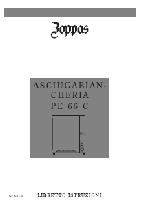 Manuale Zoppas PE66C Asciugatrice