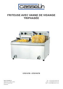 Handleiding Casselin CFEV10TB Friteuse